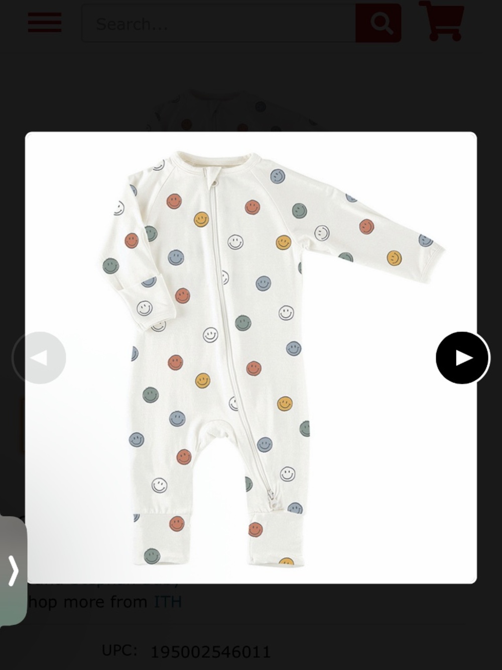 Stephan Baby R1431 Cozy Romper - Smiley Faces